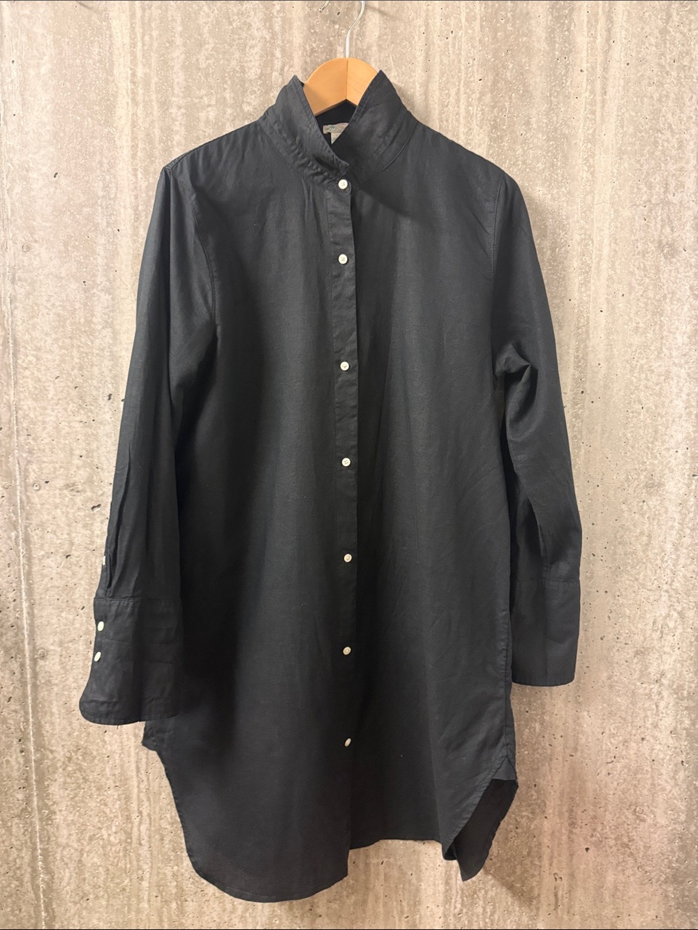 J Crew Relaxed-fit beach shirt in linen-cotton blend